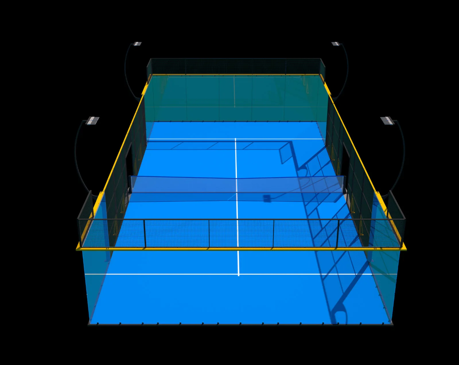 Shadow - Vista frontal cancha residencial